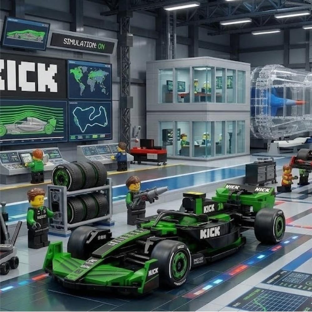 CADA Sauber F1 FORMULA ARACI 314 PARÇA  BLOCK OYUNCAK