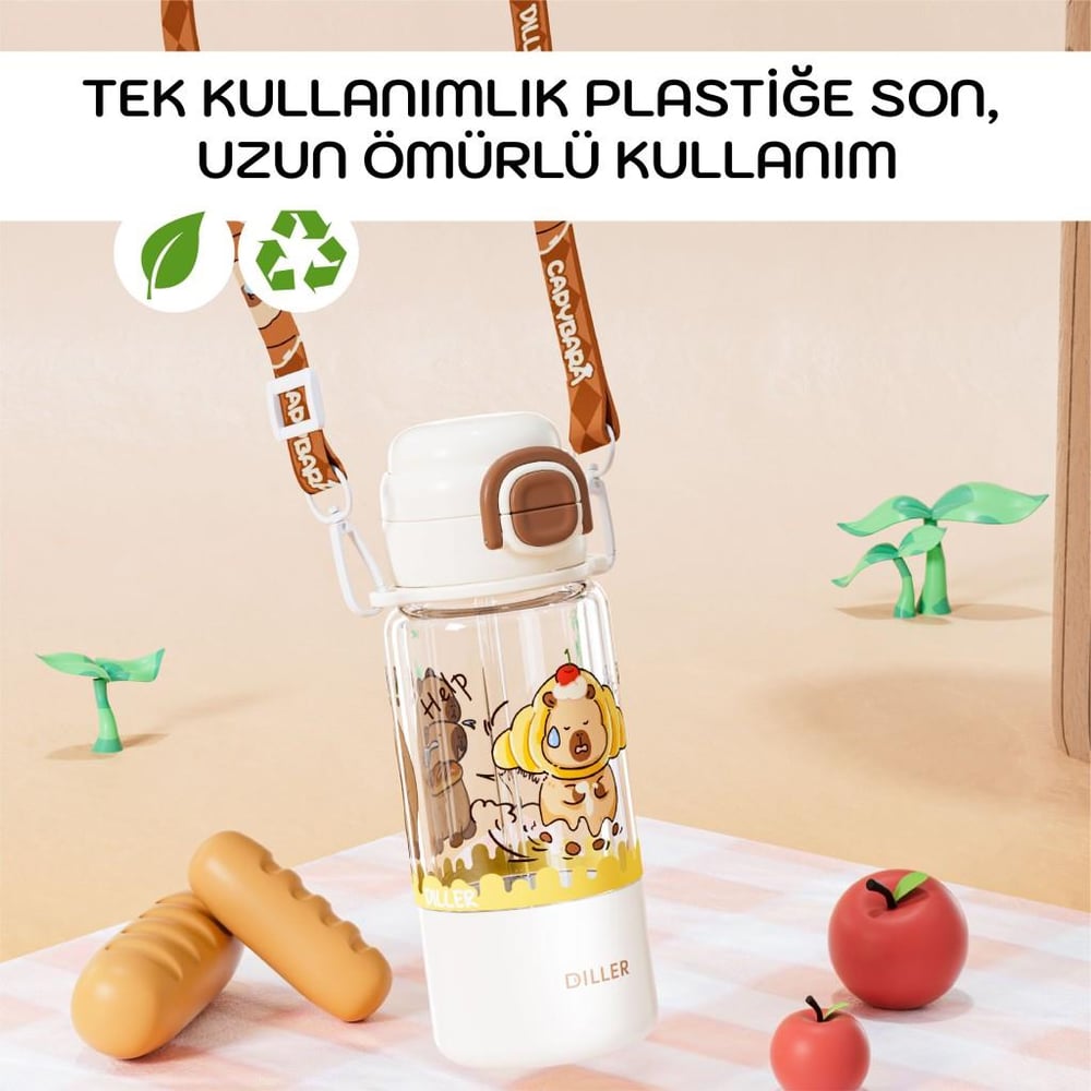 DILLER 700 ML BOYUN ASKILI TRITAN SU MATARASI