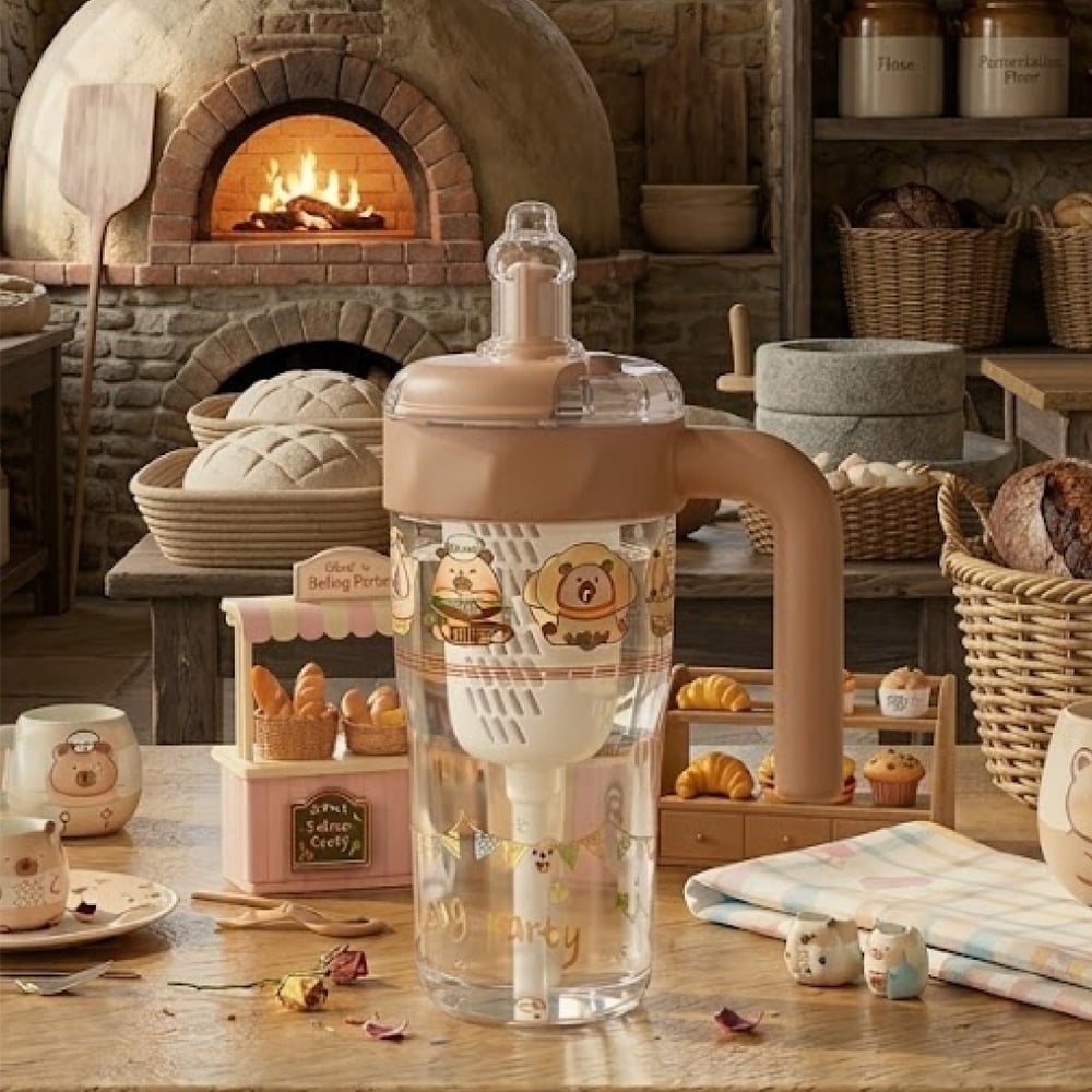 DİLLER 860 ML KAHVERENGİ TRİTAN SU MATARASI
