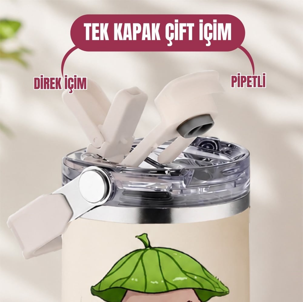 DILLER SEVİMLİ FİGÜRLÜ 950 ML PASLANMAZ ÇELİK TERMOS