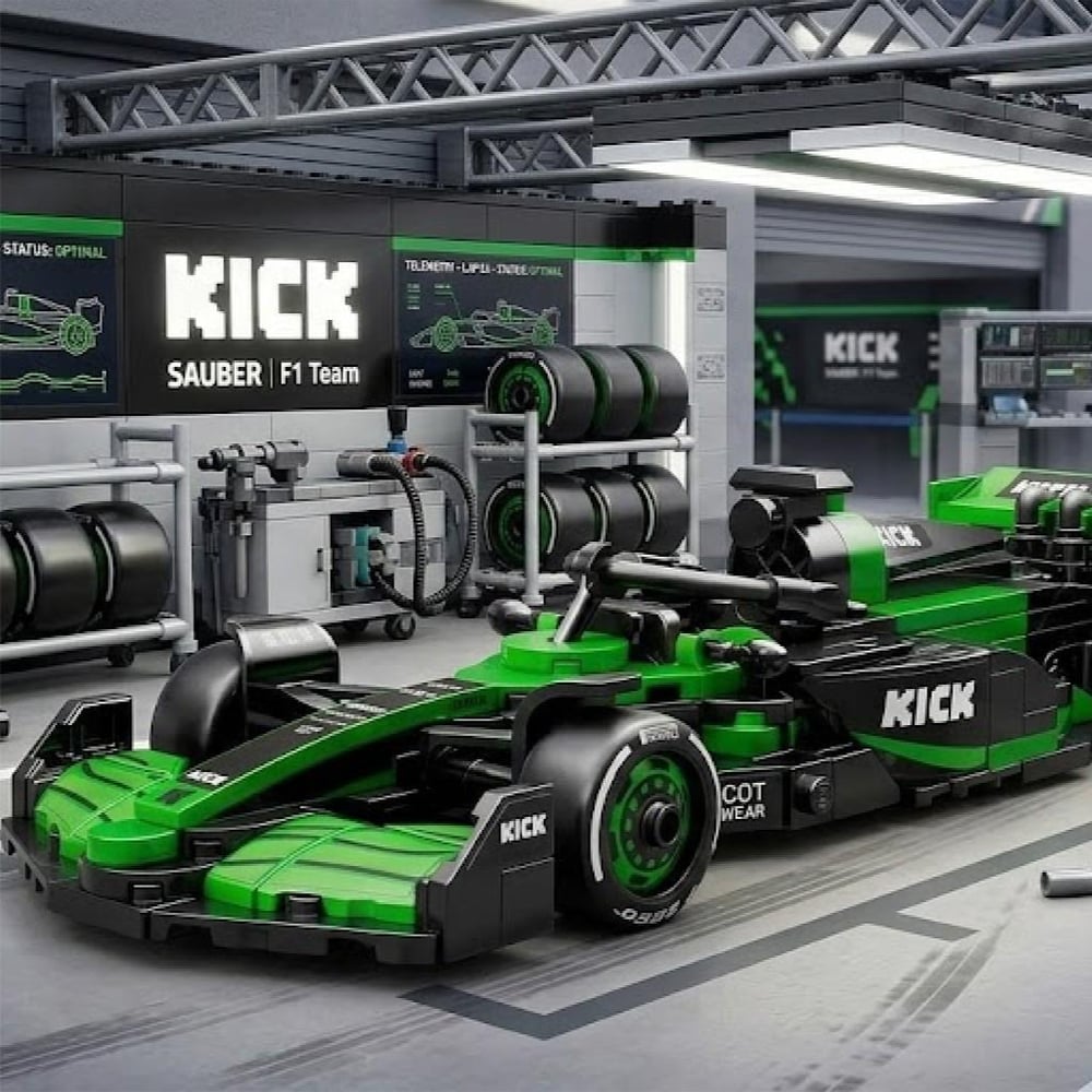 KICK Sauber F1 Team C45-2025 348 PARÇA BLOCK OYUNCAK