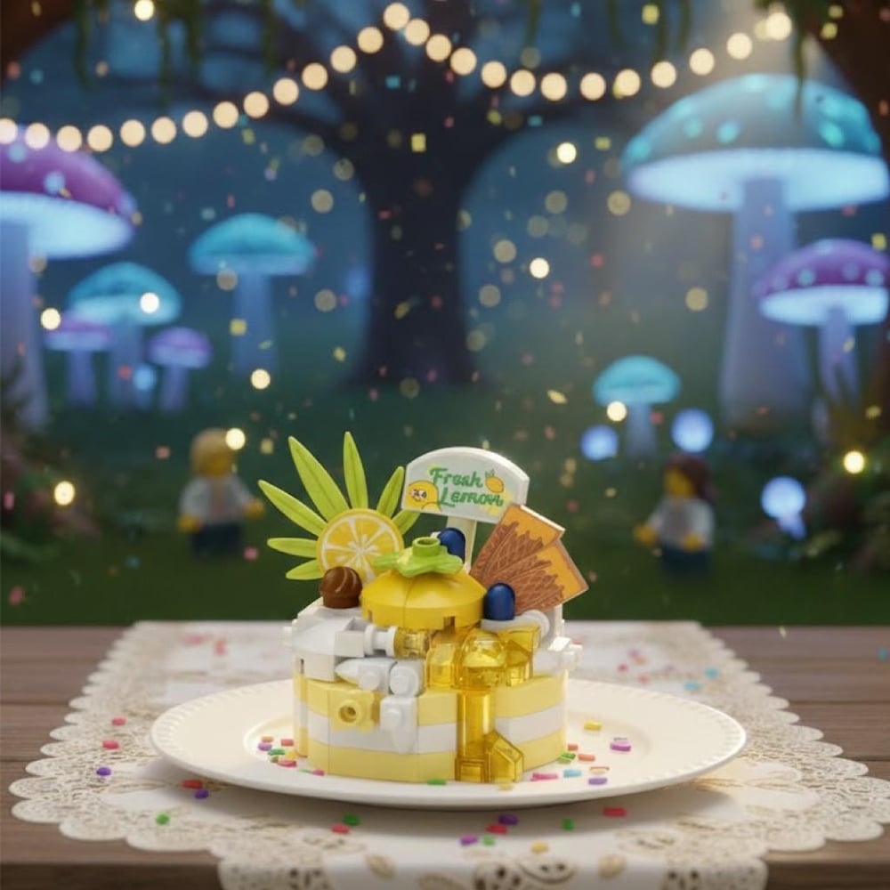 LOZ LİMONLU PASTA 160 PARÇA  BLOCK OYUNCAK-MİNİ POŞET