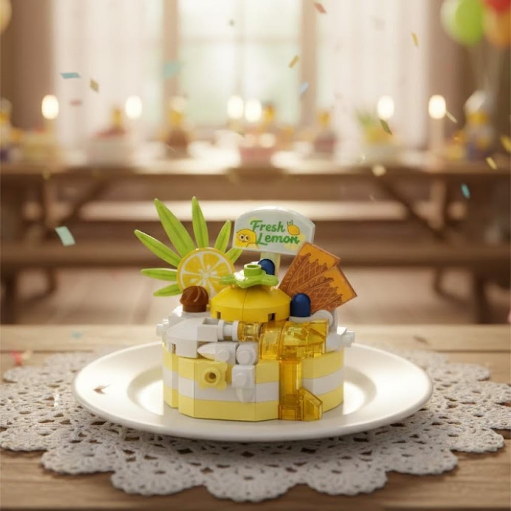 LOZ LİMONLU PASTA 160 PARÇA  BLOCK OYUNCAK-MİNİ POŞET