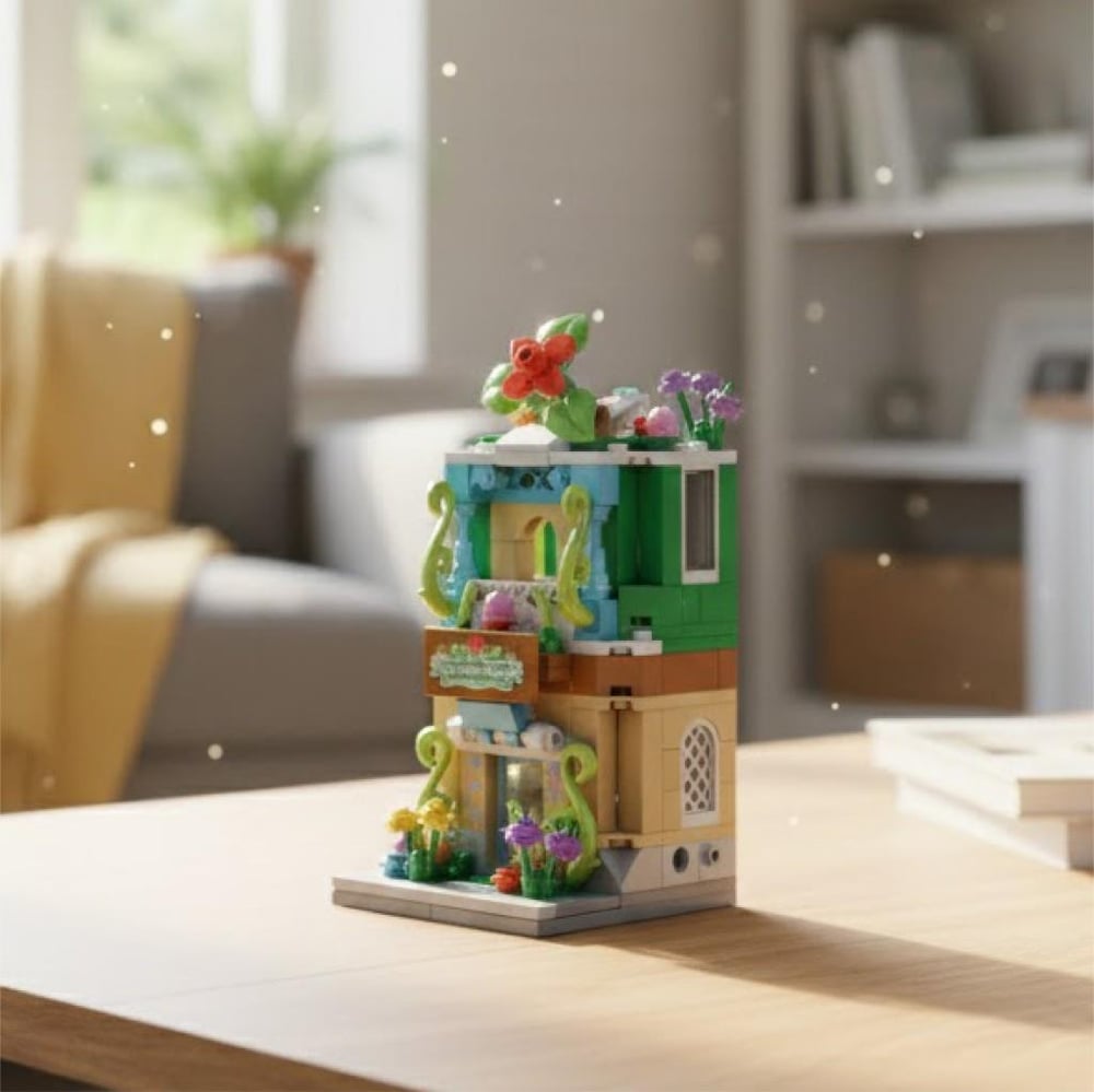 PANLOS ÇİÇEK DÜKKANI 280 PARÇA BLOCK OYUNCAK