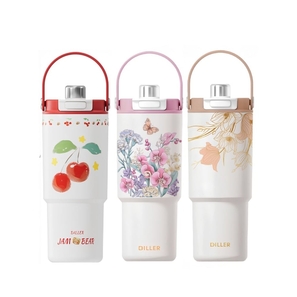 PASLANMAZ ÇELİK DESENLİ TERMOS 900 ML