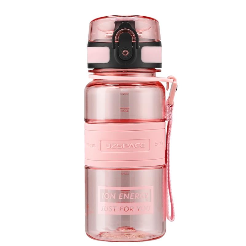 UZSPACE 350ML SİLİKON GÖVDE TRITAN SU MATARASI