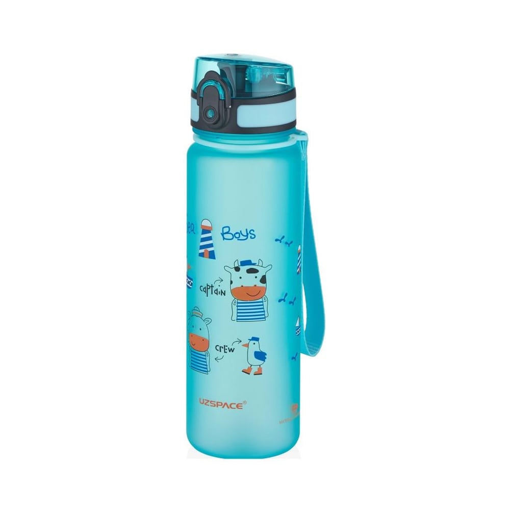 UZSPACE SEVİMLİ HAYVAN DESENLİ SOFT-TOUCH 500 ML TRITAN SU MATARASI