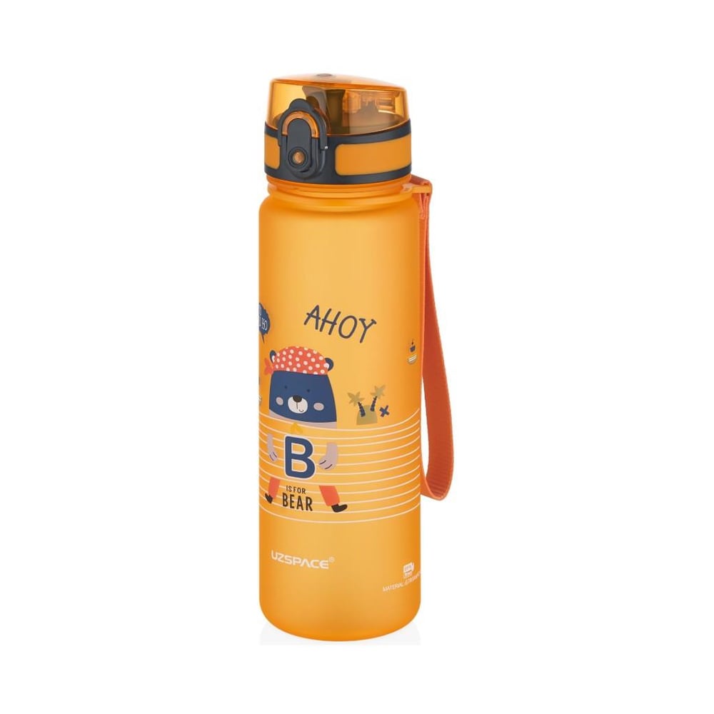 UZSPACE SEVİMLİ HAYVAN DESENLİ SOFT-TOUCH 500 ML TRITAN SU MATARASI