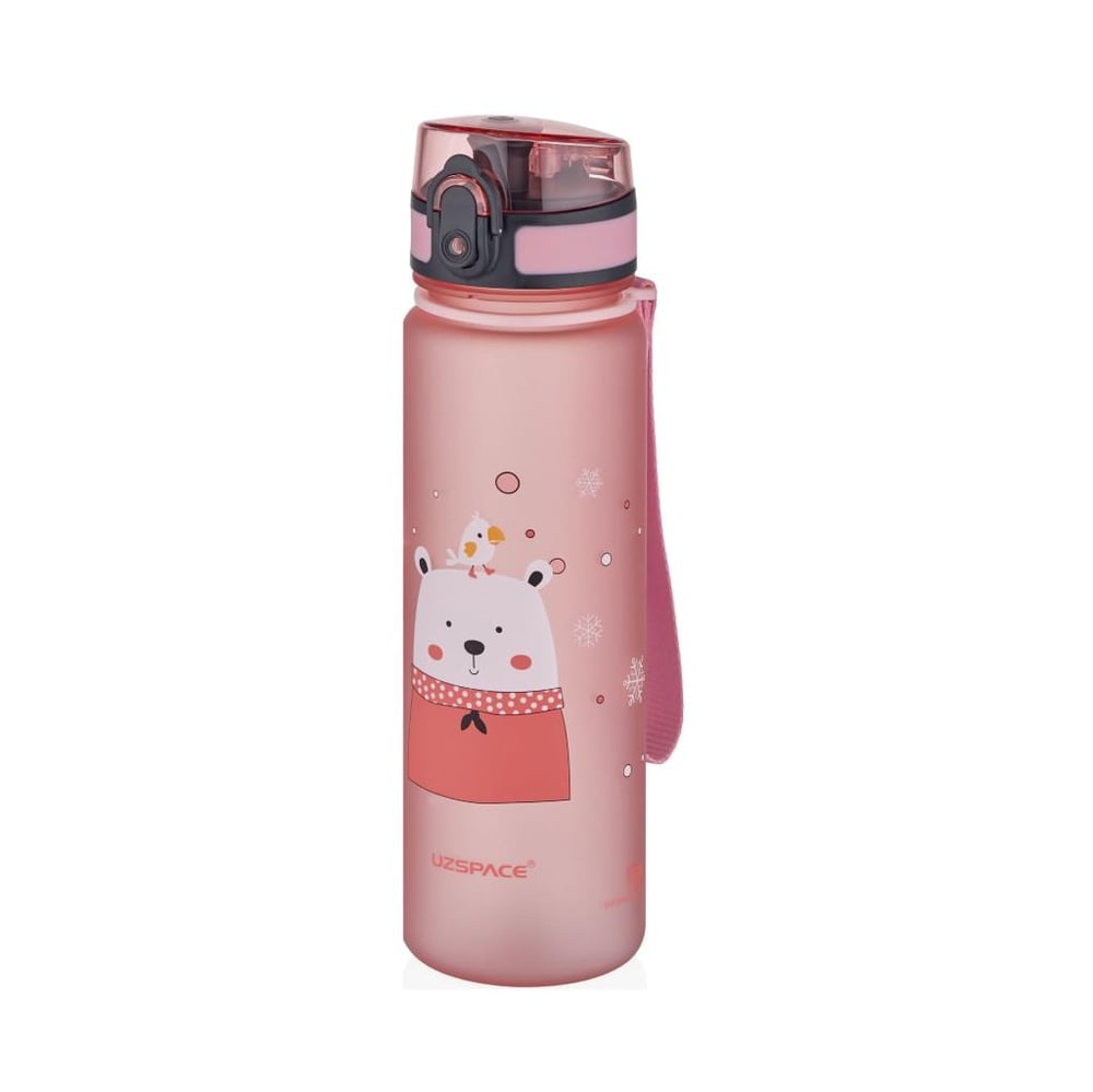 UZSPACE SEVİMLİ HAYVAN DESENLİ SOFT-TOUCH 500 ML TRITAN SU MATARASI