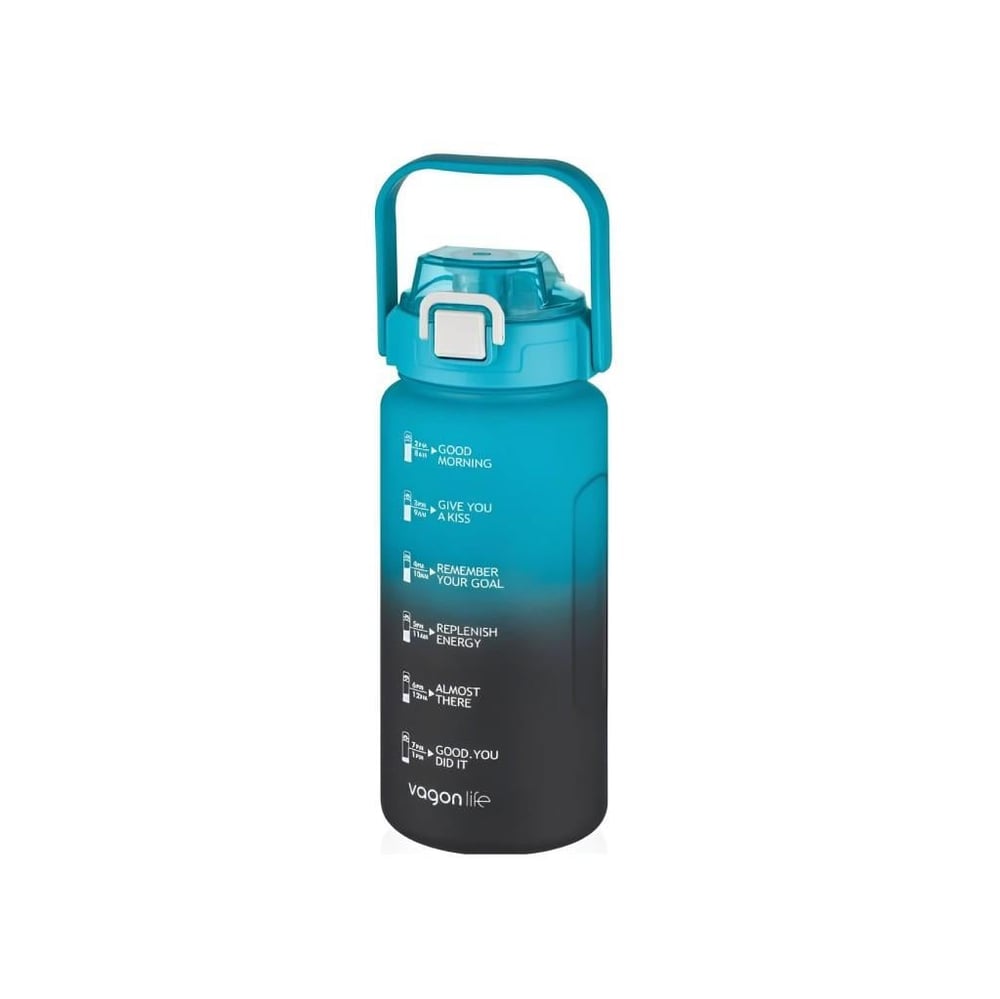 VAGONLİFE 1000 ML SOFT-TOUCH MOTİVASYON SU MATARASI