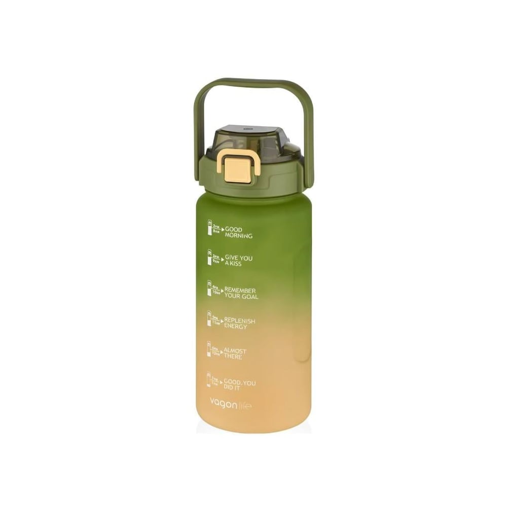 VAGONLİFE 1000 ML SOFT-TOUCH MOTİVASYON SU MATARASI