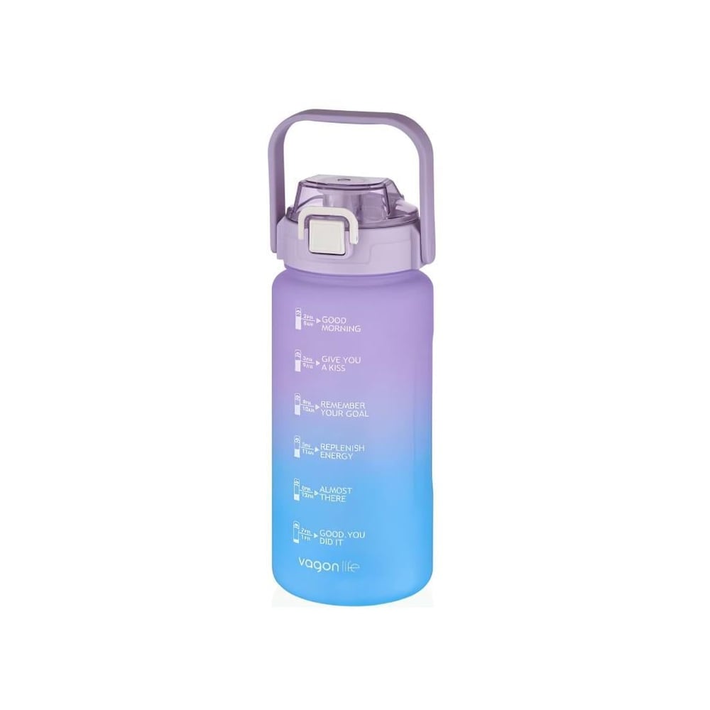 VAGONLİFE 1000 ML SOFT-TOUCH MOTİVASYON SU MATARASI
