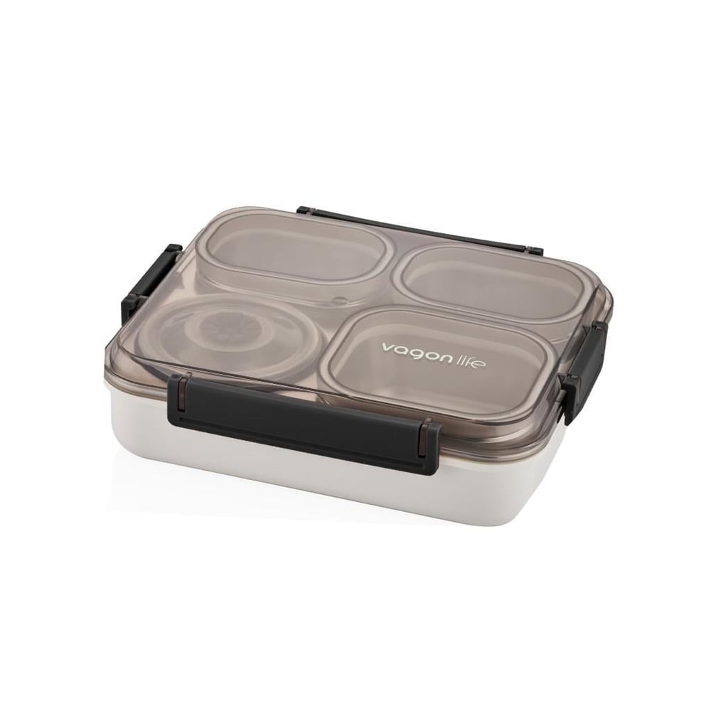 VAGONLİFE 1200 ML 4 BÖLMELİ PASLANMAZ ÇELİK LUNCH BOX