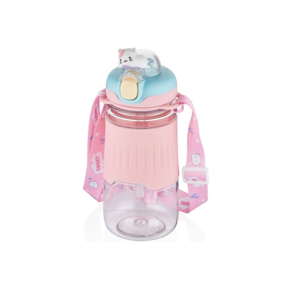 VAGONLİFE 600 ML KEDİ FİGÜRLÜ SU MATARASI