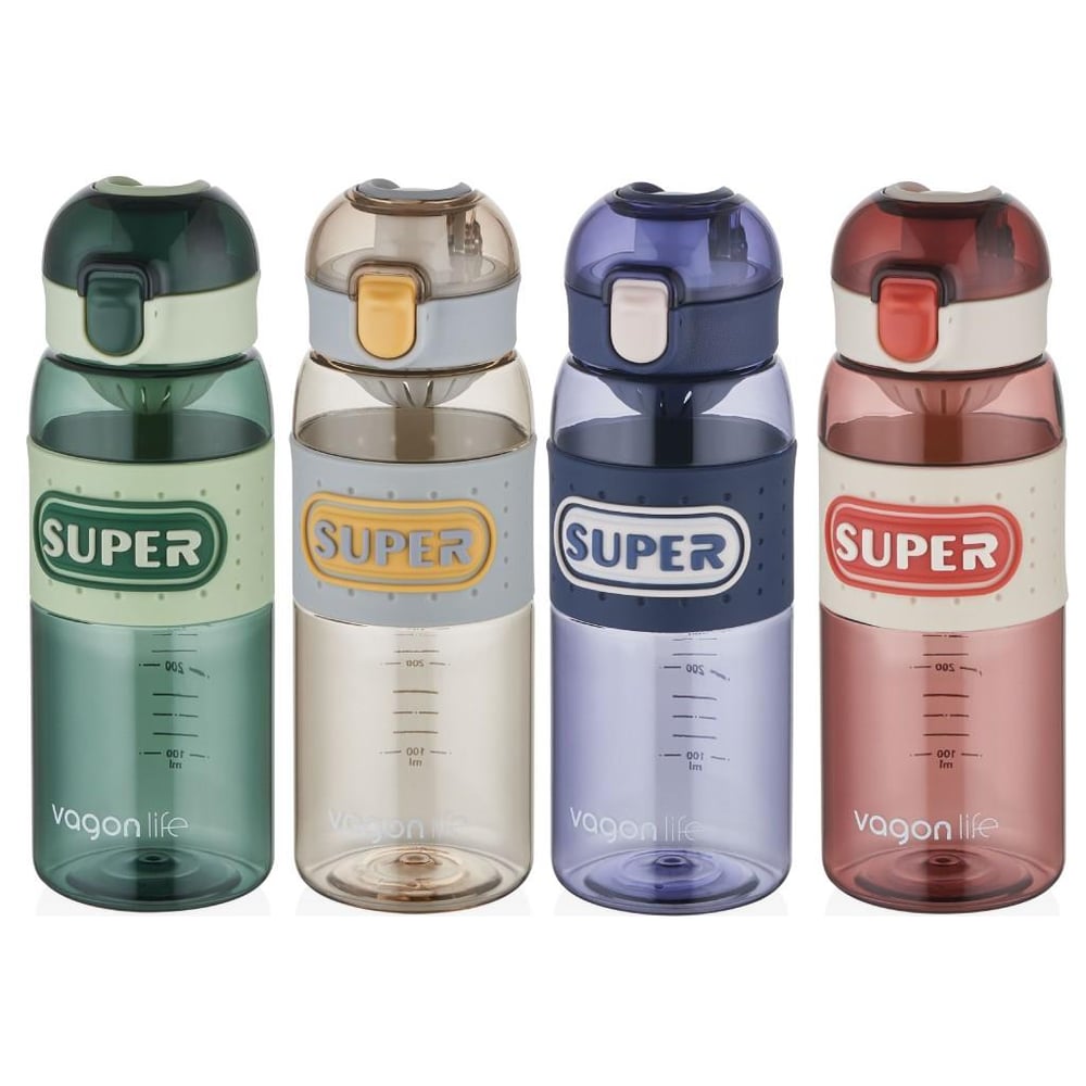 VAGONLİFE 600 ML SİLİKON GÖVDELİ SU MATARASI