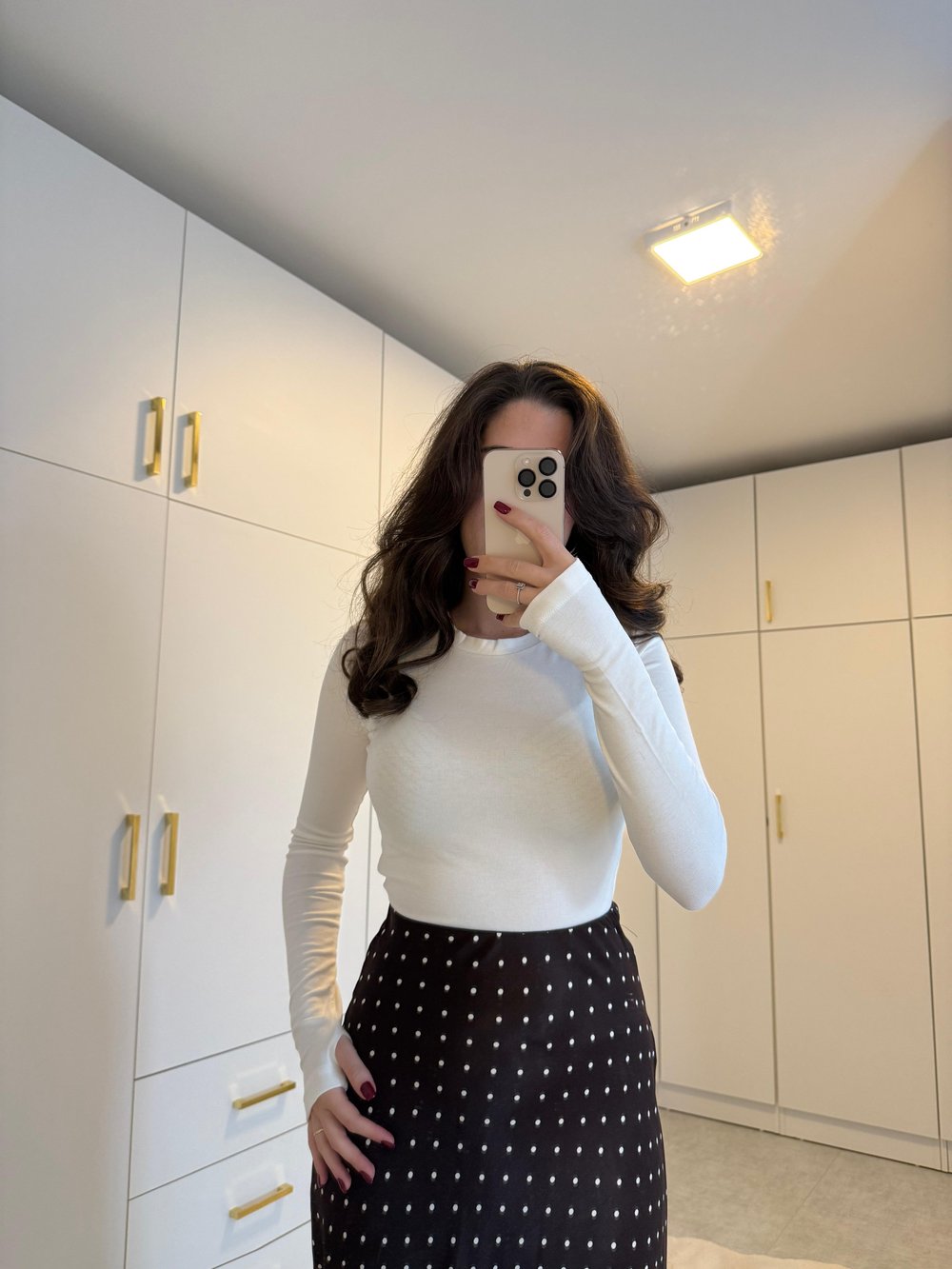 ZR Parmak Detaylı Beyaz Body