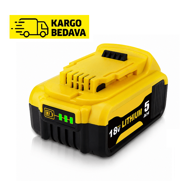 Dewalt 18V DCB184, DCB200, DCB182, DCB180, DCB181, DCB201 Uyumlu Matkap Bataryası – Li-ion Akü