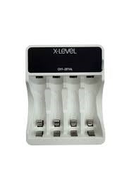 X-Level CH1-201AL 4 Yuvalı LCD Ekranlı Akıllı Pil Şarj Cihazı AA & AAA Uyumlu