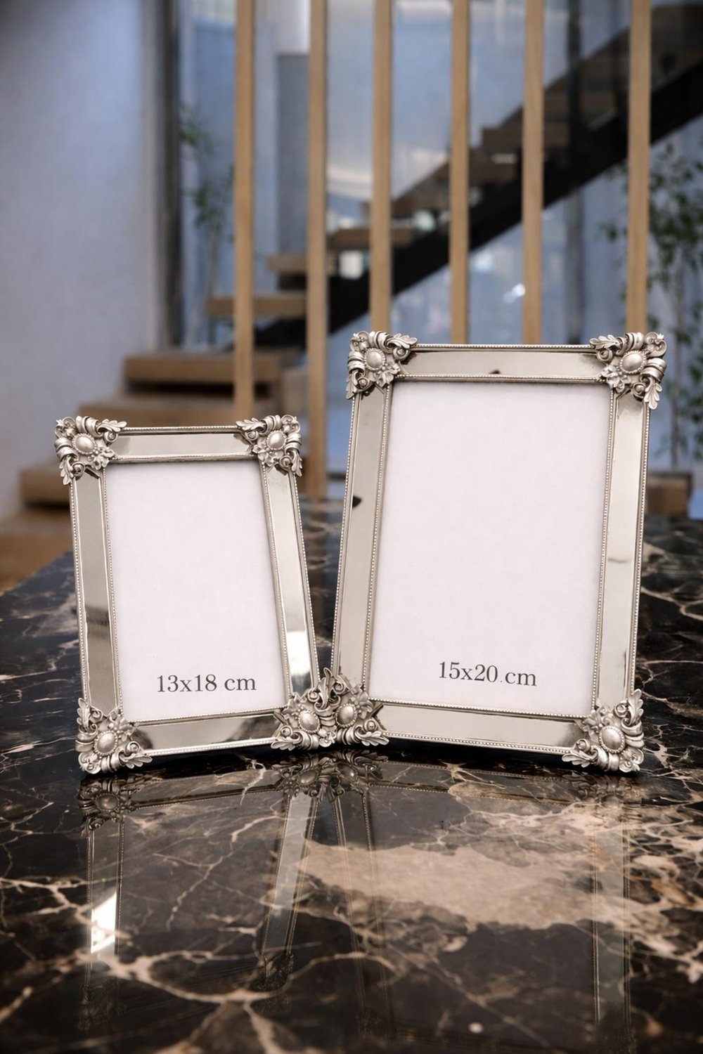 Dekoratif Şık İkili Aynalı Çerçeve Seti 13x18 15x20