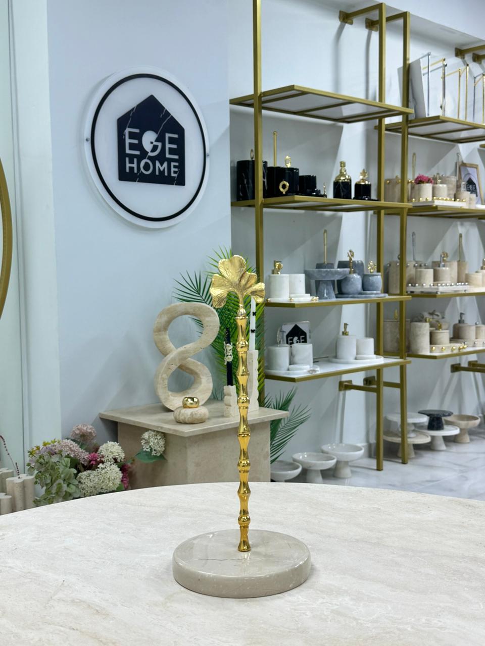 DEKORATİF BEJ MERMER RULO HAVLULUK GOLD GİNGO