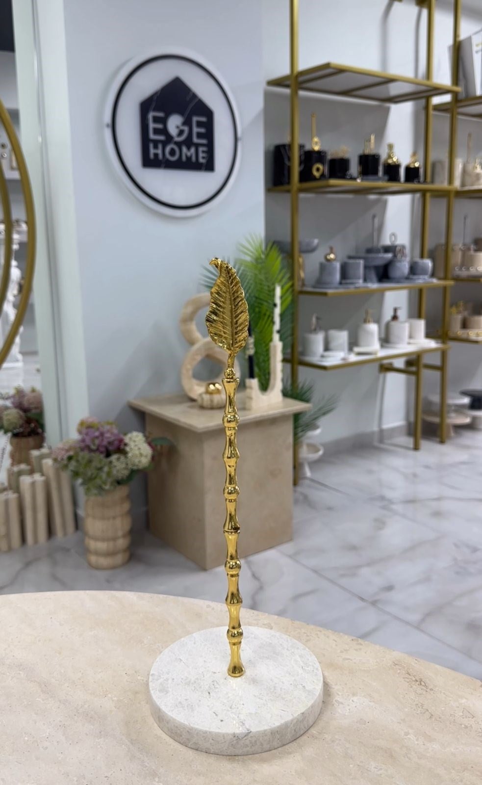 DEKORATİF TRAVERTEN MERMER RULO HAVLULUK GOLD TÜY TEPE