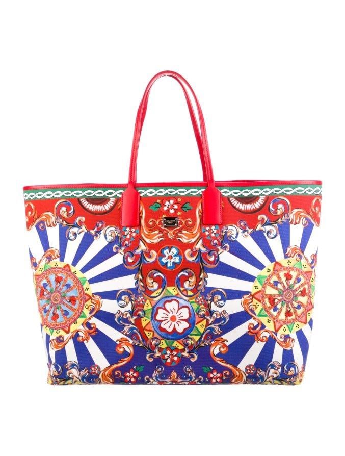 DOLCE & GABBANA Large Carretto Tote Bag