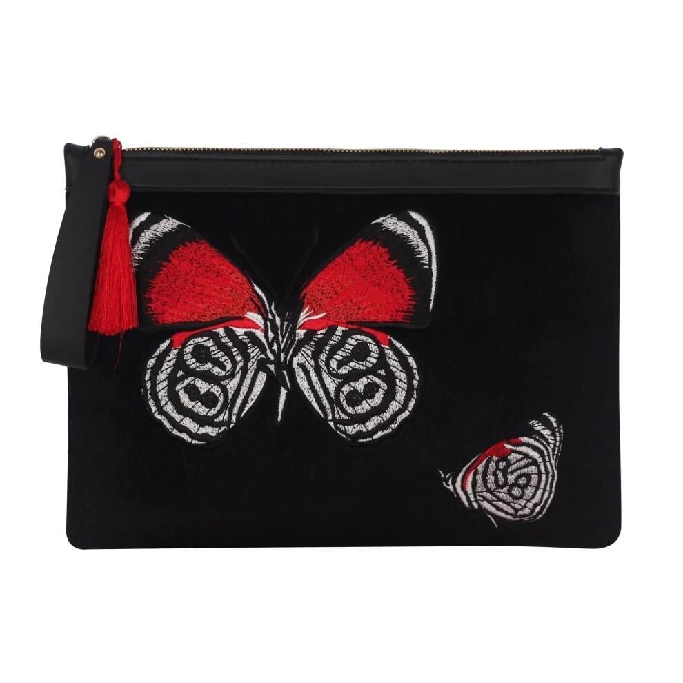 EynaCo Butterfly Red Portföy Çanta