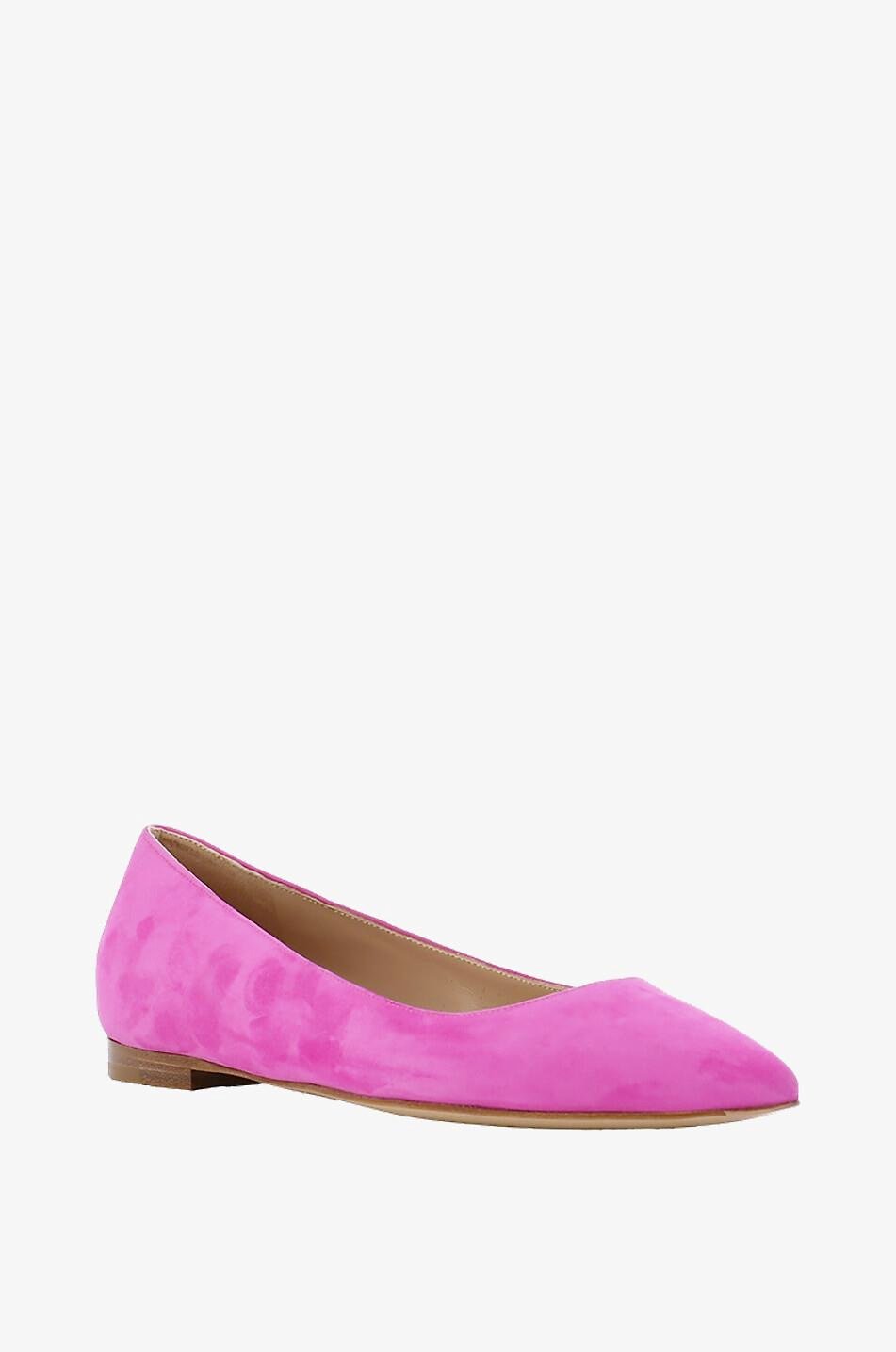 Gianvito Rossi Gianvito Suede Ballet Flats In Bloom