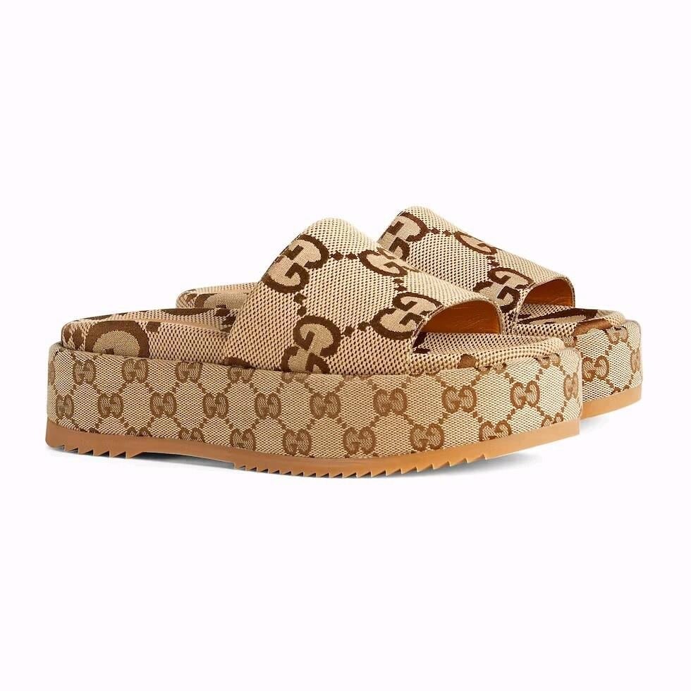 Gucci - Angelina Maxi GG Slayt Terlik