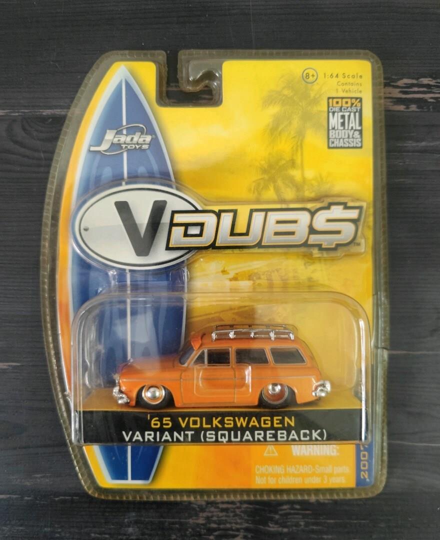 Jada Toys 1/64 Diecast VDubs 1965 Volkswagen VW Type 3 Squareback Variant Estate in Orange
