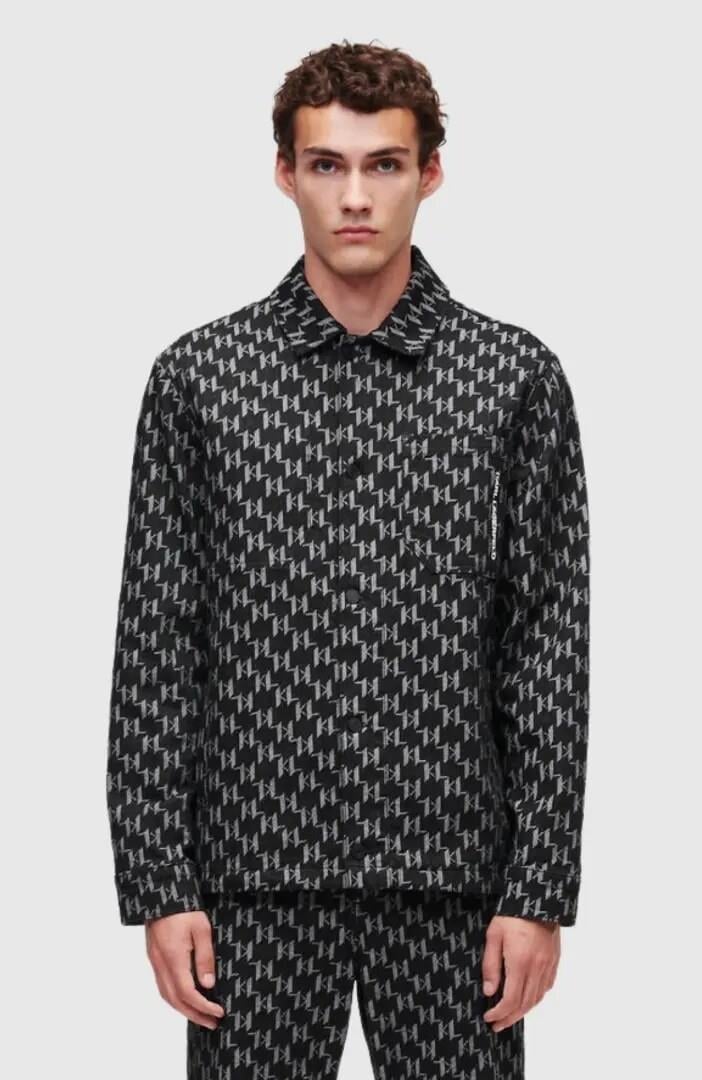 Karl Lagerfeld Unisex Monogram Overshirt