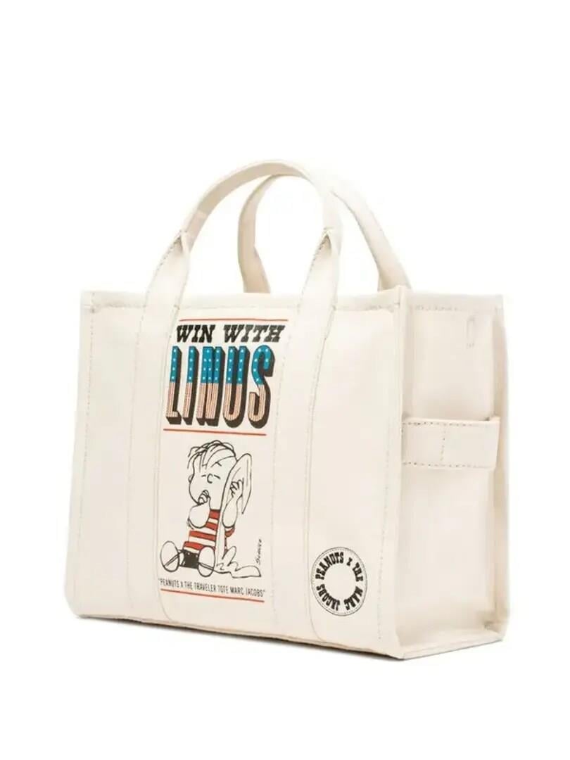Marc Jacobs X Peanuts Medium The Americana Tote Bag - White