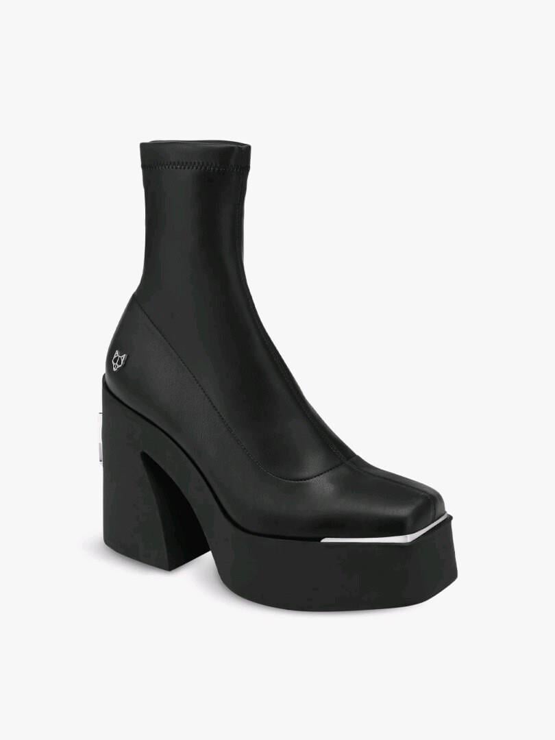 Naked Wolfe Illuminate Faux-leather Heeled Ankle Boots