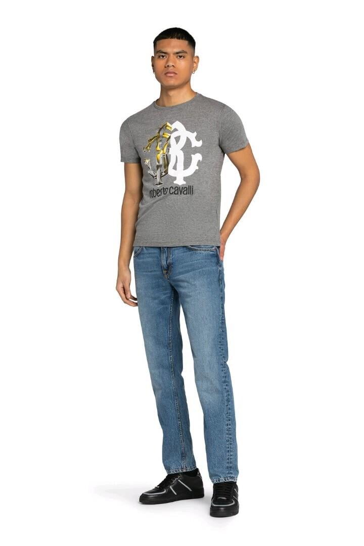 Roberto Cavalli Gri Erkek T-Shirt