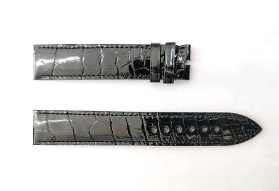 Rolex Alligator Noir 19mm Kayış - Kordon