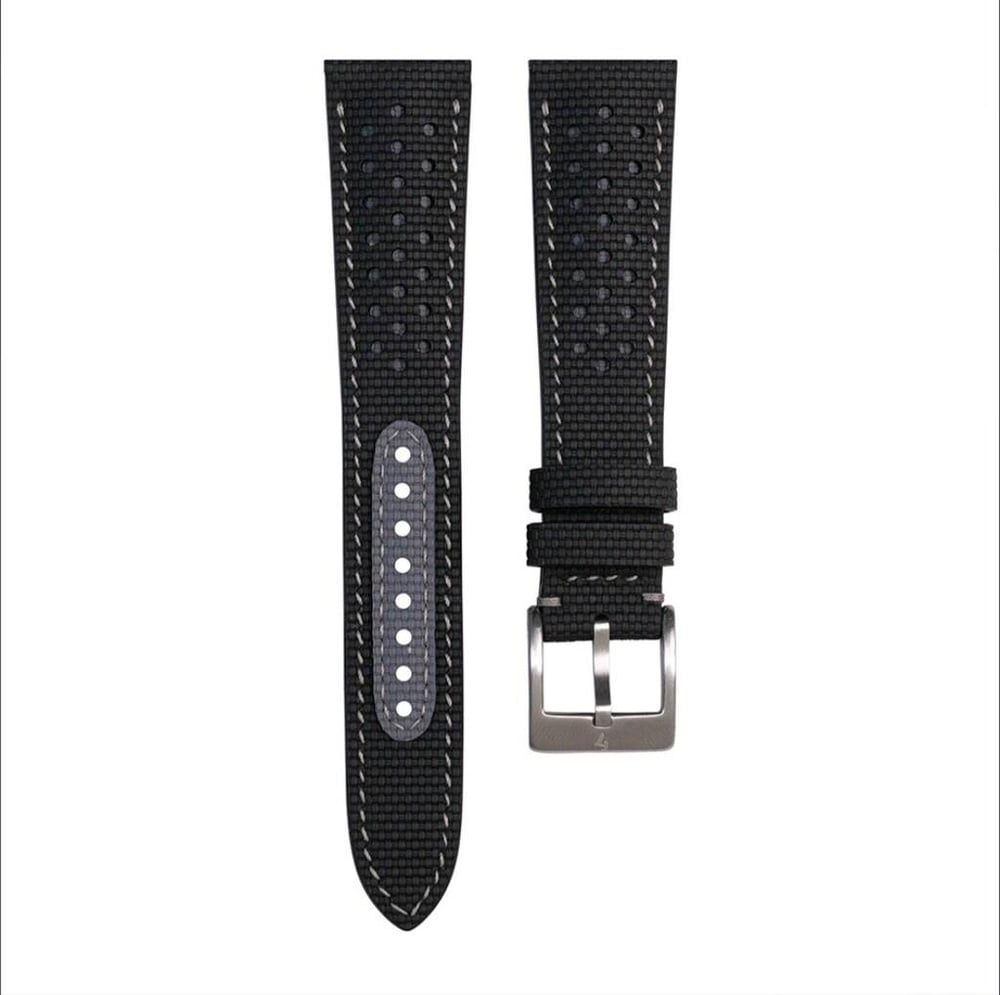 Seventh Creation - Black and Grey Sailcloth Rally Strap