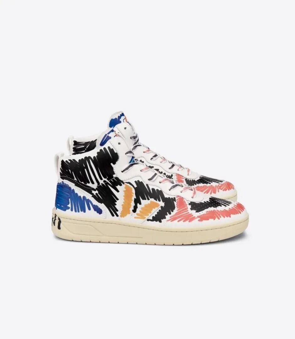 Veja V-15 Leather x Marni Black Multi