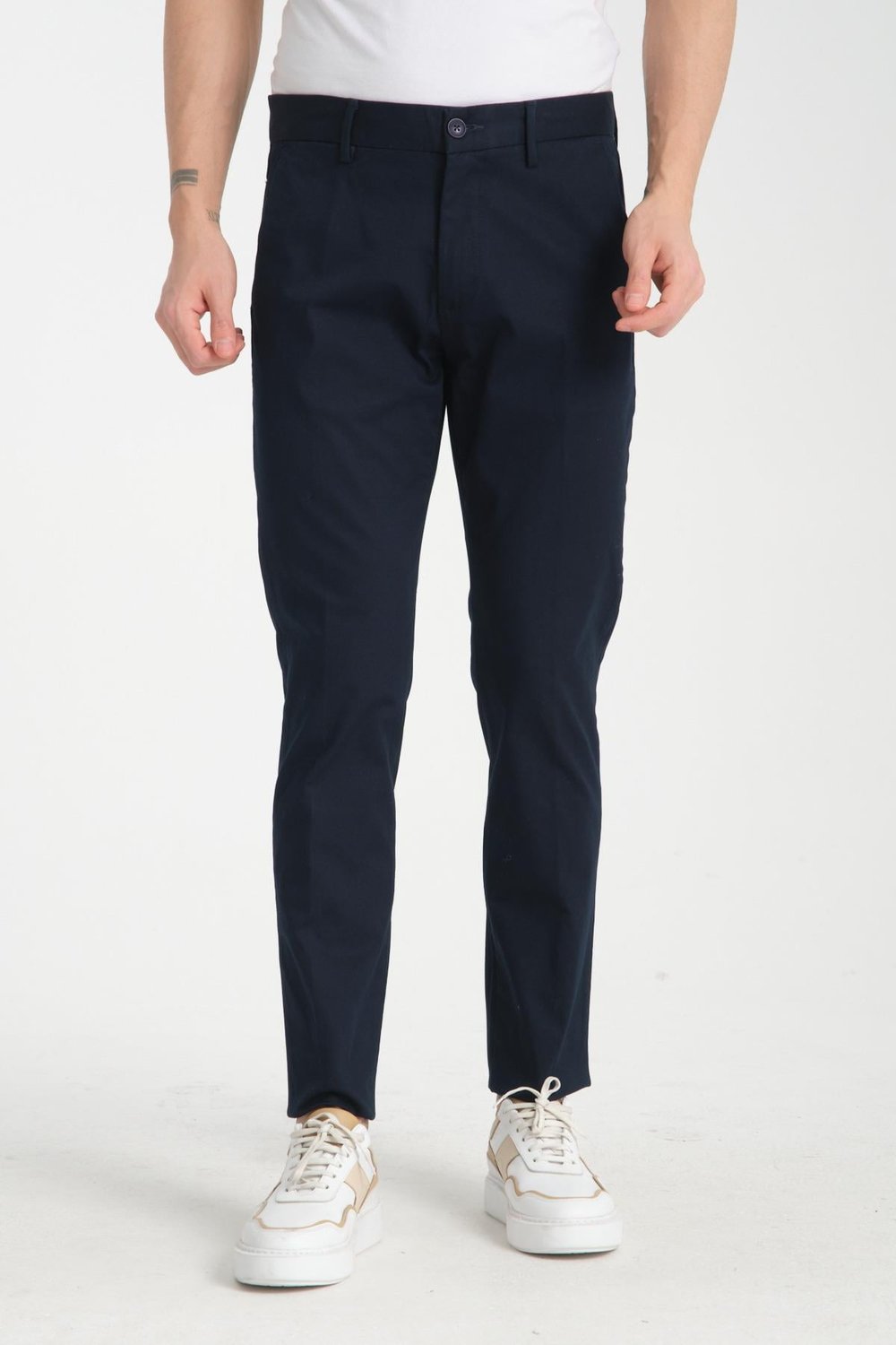 Gabardin Pamuklu Erkek Slim Fit Kalıp Yetişkin Chino Pantolon