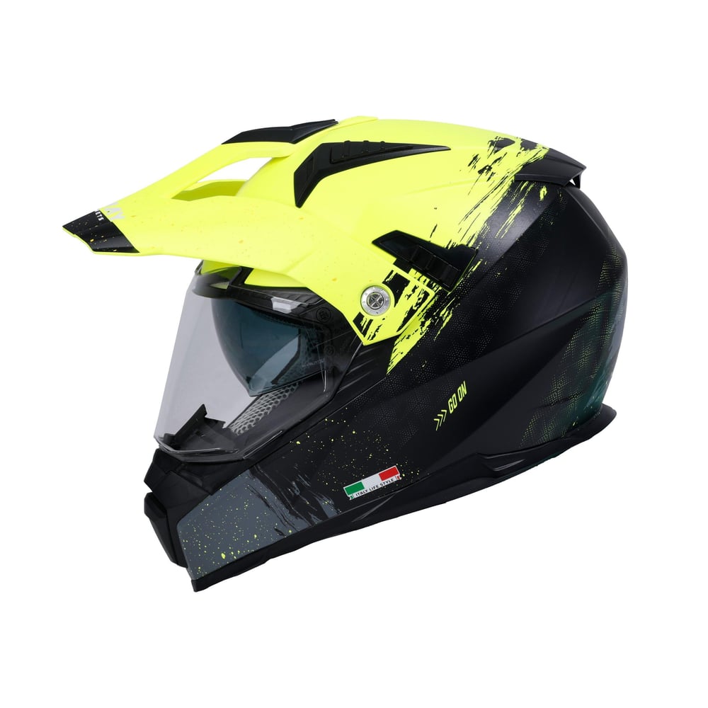 SWAY SW X60 SAND Yellow Black Cross Kask