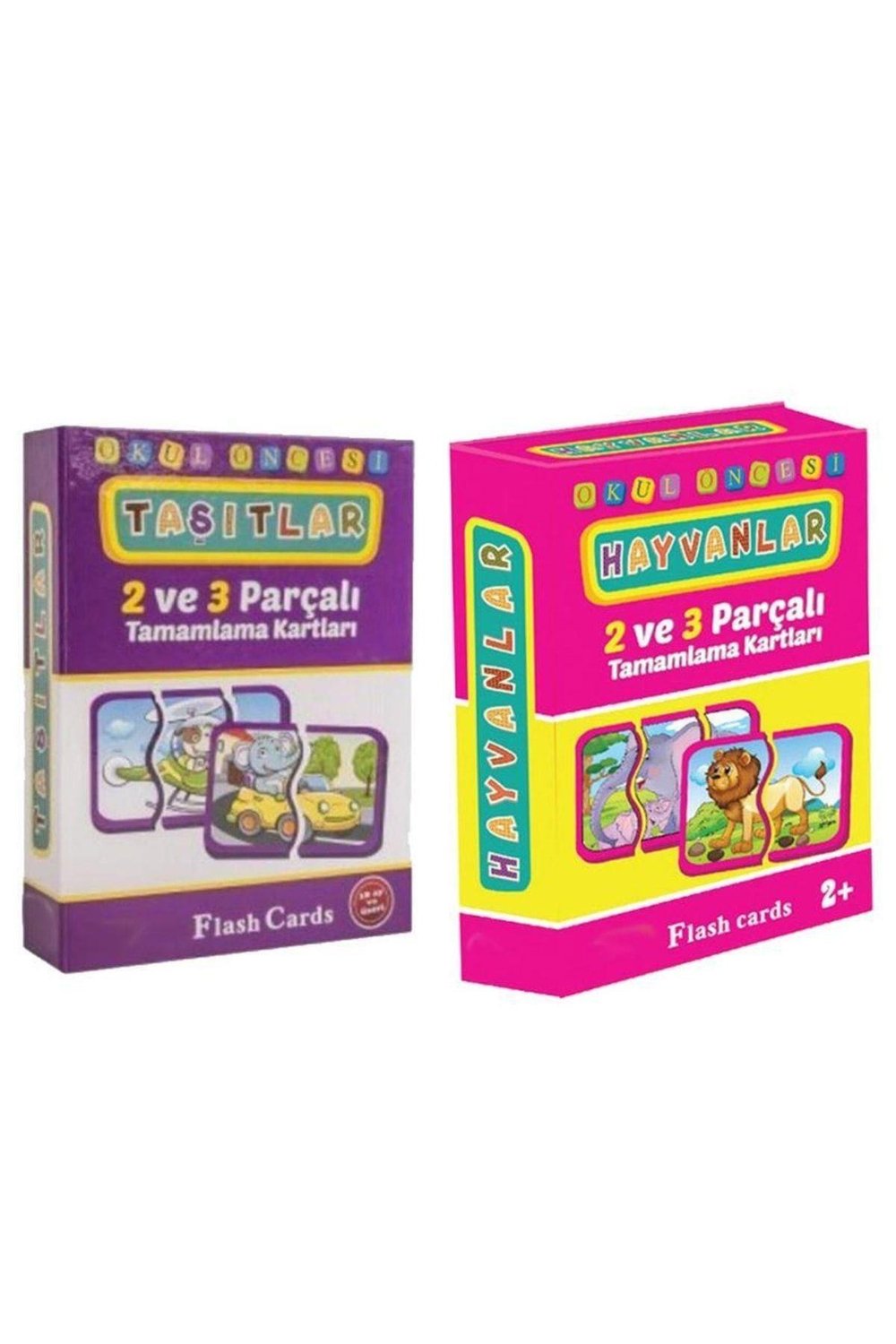 2li Eğitici Kartlar Set, Taşıtlar, Hayvanlar
