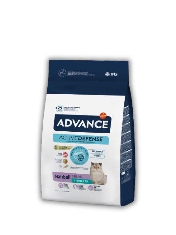 Advance Tüy Yumağı Önleyici Hindili Kısırlaştırılmış Kedi Maması 10 Kg