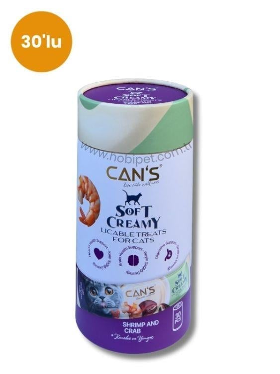 Can’s Soft Creamy Karides ve Yengeç Aromalı Kedi Ödül Kreması 30’lu