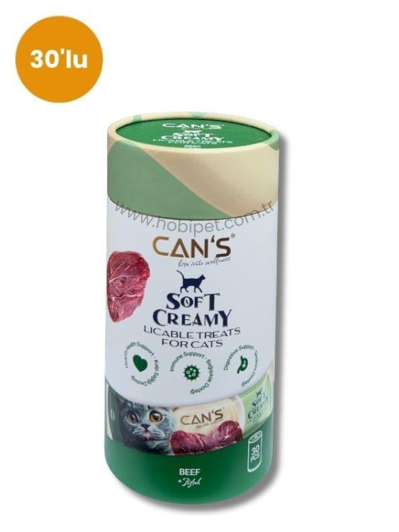 Can’s Soft Creamy Sığır Etli Kedi Ödül Kreması 30’lu