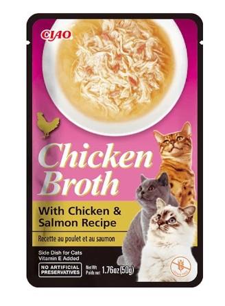 Ciao Chicken Broth Tavuk Sulu ve Somonlu Kedi Çorbası 50 Gr (USA824)