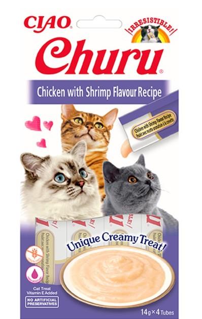 Ciao Churu Tavuklu Karidesli Krema Kedi Ödülü Eu108 4x14 Gr