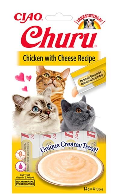 Ciao Churu Tavuklu Peynirli Krema Kedi Ödülü Eu107 4x14 Gr