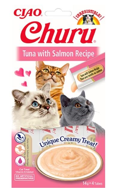 Ciao Churu Ton Balıklı Ve Somonlu Krema Kedi Ödülü Eu106 4x14 Gr