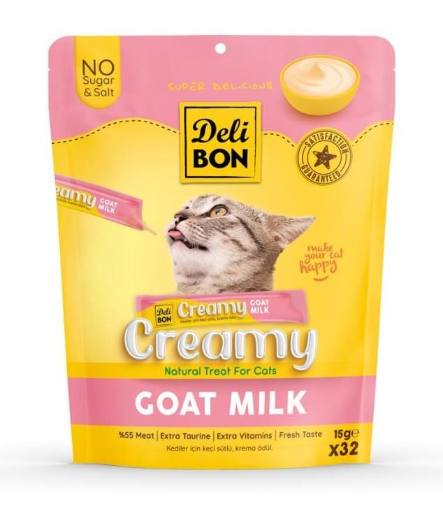 Delibon Keçi Sütlü Krema Kedi Ödülü 15 Gr 32 Li