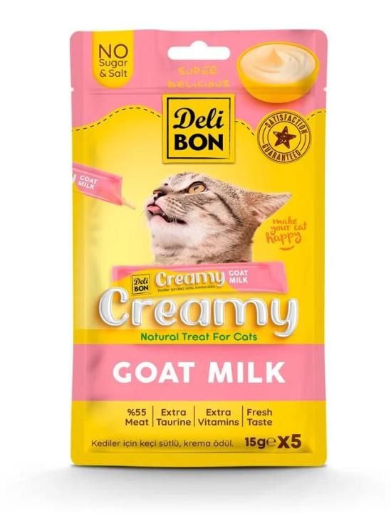 Delibon Keçi Sütlü Krema Kedi Ödülü 5 Li 15 Gr X 5 Adet