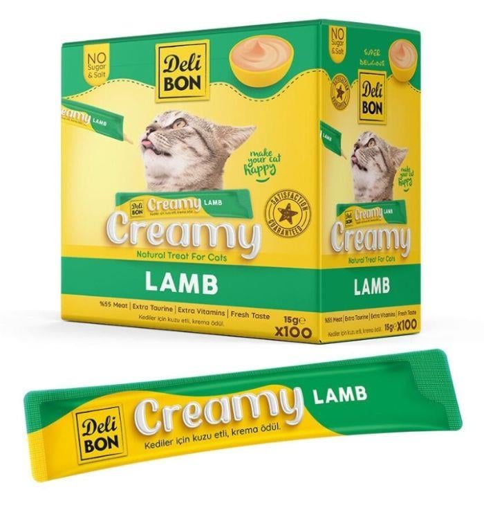 Delibon Kuzulu Krema Kedi Ödülü 15 Gr 100 Lü